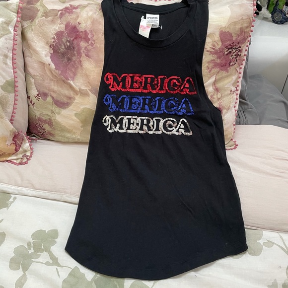 Victoria Secret Pink Bling America top - Picture 1 of 3